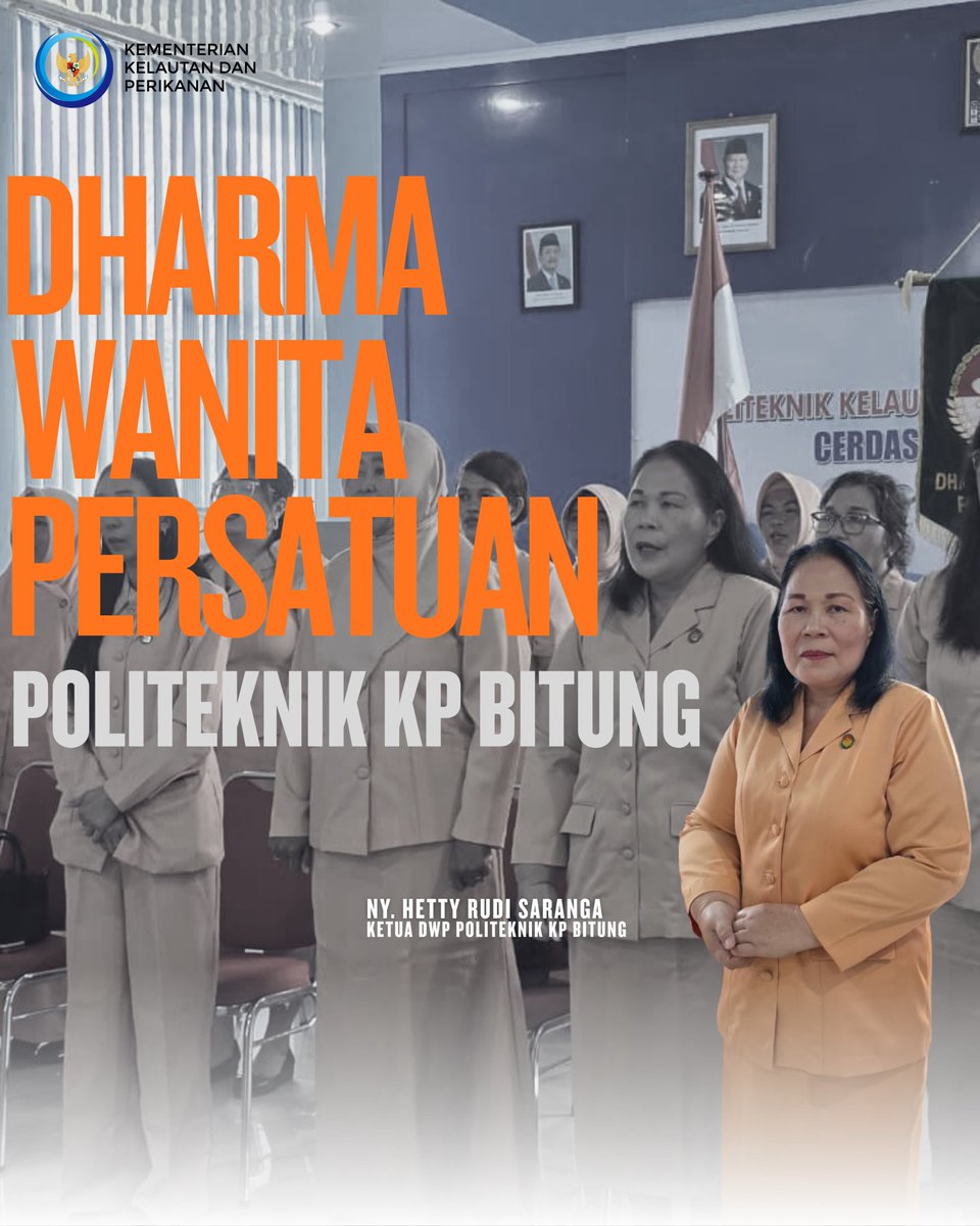 bppsdmpkpbitung's tweet image. Politeknik Kelautan dan Perikanan Bitung salah satu UPT Lingkup BPPSDMKP  mengikuti pelantikan dan pengesahan Pengurus Dharma Wanita Persatuan (DWP) pada hari Rabu, 24 September 2025 oleh Ketua DWP BPPSDMKP Ny. Ila Radiarta.

#bppsdm_kp
#ilaradiarta 
#evakoropitan
#hettyondang