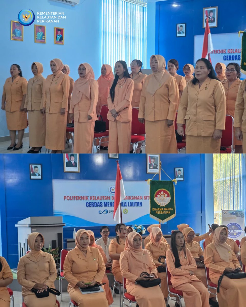 bppsdmpkpbitung's tweet image. Politeknik Kelautan dan Perikanan Bitung salah satu UPT Lingkup BPPSDMKP  mengikuti pelantikan dan pengesahan Pengurus Dharma Wanita Persatuan (DWP) pada hari Rabu, 24 September 2025 oleh Ketua DWP BPPSDMKP Ny. Ila Radiarta.

#bppsdm_kp
#ilaradiarta 
#evakoropitan
#hettyondang
