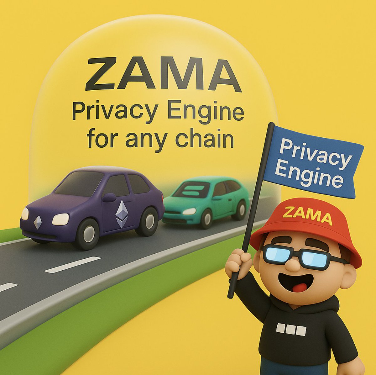 crypto_doy's tweet photo. ✨เหลือเวลา 6 วันเท่านั้นกับ Zama Creator Program SS2

เลยขอพูดถึงตัวโปรเจ็ค @zama_fhe นิดนึงนะ
----------------
ปกติ blockchain เราจะเจอแต่
L1: Ethereum, Bitcoin, Solana
L2: Arbitrum, Optimism

👉 แต่ @zama_fhe ไม่ใช่ L1 หรือ L2
มันคือ Confidential Layer ที่ขับเคลื่อนด้วย FHE 🔒

ลองนึกว่า Ethereum/Solana คือ “ทางด่วนธุรกรรม”
ส่วน Zama คือ “กระจกใส” ที่ปกป้องข้อมูลไม่ให้ใครมองเห็น
Confidential Smart Contracts = ปลอดภัยทั้ง DeFi, GameFi, DAO…

💛 Zama = Privacy Engine ของทุกเชน

#FHE #ZamaCreatorProgram #web3