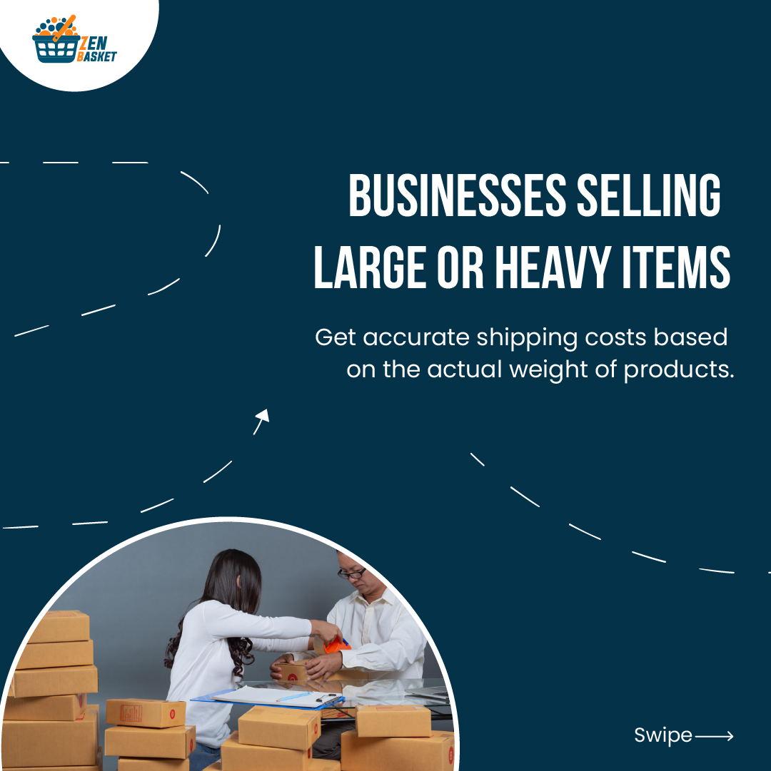 zenbasket's tweet image. Thinking about your shipping strategy? 📦 Swipe to see how weight-based shipping can benefit your business!

Learn more about Zenbasket's features to streamline your e-commerce operations.

Visit: getzenbasket.com

#ShippingStrategy #Ecommerce #BusinessTips  #Zenbasket