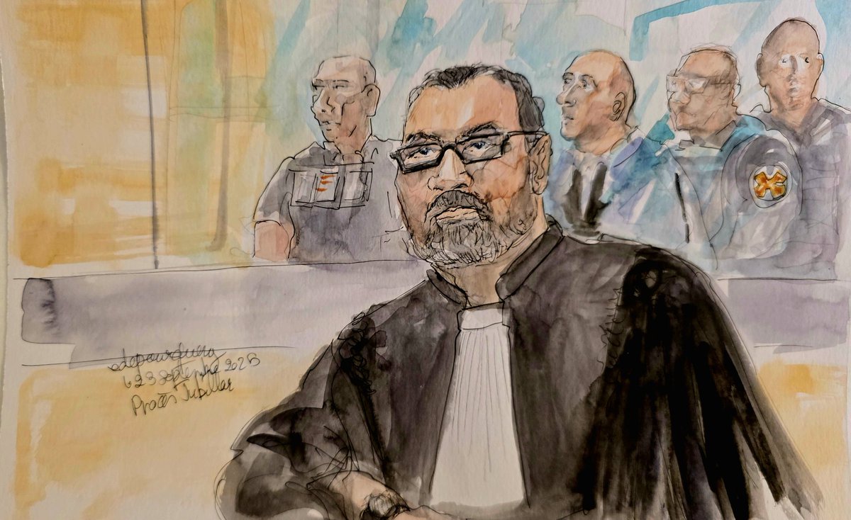 PourqueDe's tweet image. #Procès #CédricJubillar #Albi #DelphineJubillar #justice #dessin #audience #portrait