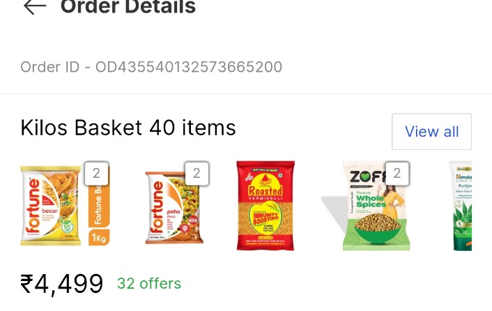 RaviTaneja007's tweet photo. @flipkartsupport Products are missing in the grocery order, delivery guy unable to mark them missing, it's the third time facing this issue 
order id - OD435540132573665200 https://t.co/zjDnJsCqGN