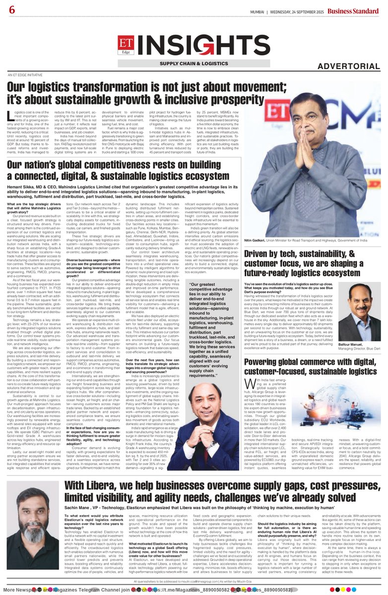 Mahindralog_MLL's tweet image. Evolving consumer needs &amp;amp; global challenges are reshaping supply chains. At #MahindraLogistics, we’re driving transformation with sustainability, technology, and customer-centric solutions to build a connected, digital &amp;amp; resilient logistics ecosystem. #IgnitingSuccess #SCMFest