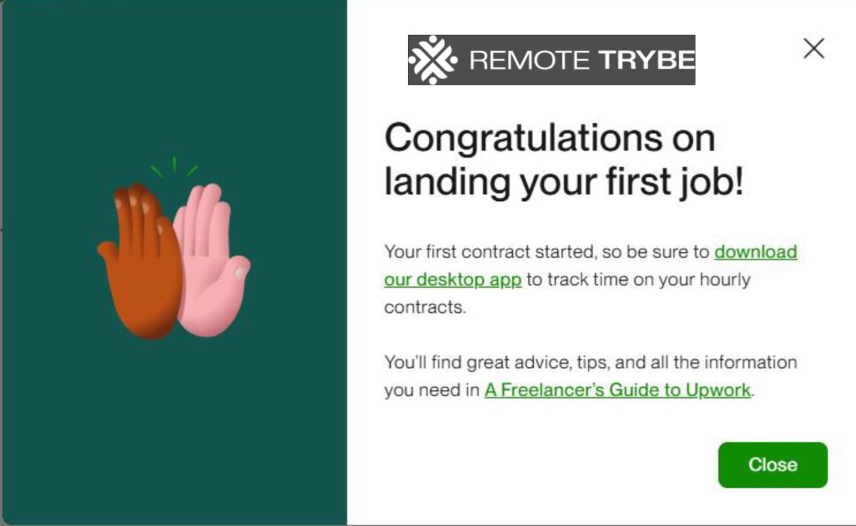 remotetrybe's tweet image. Another international job secured🎉🎉

Guess what? Before she even started, her client was already impressed enough to send her an invite for another job. Is this not amazing? This is how remote trybe students stand out in the global market.
#RemoteTrybe #Brevis #Lekki #Dembele