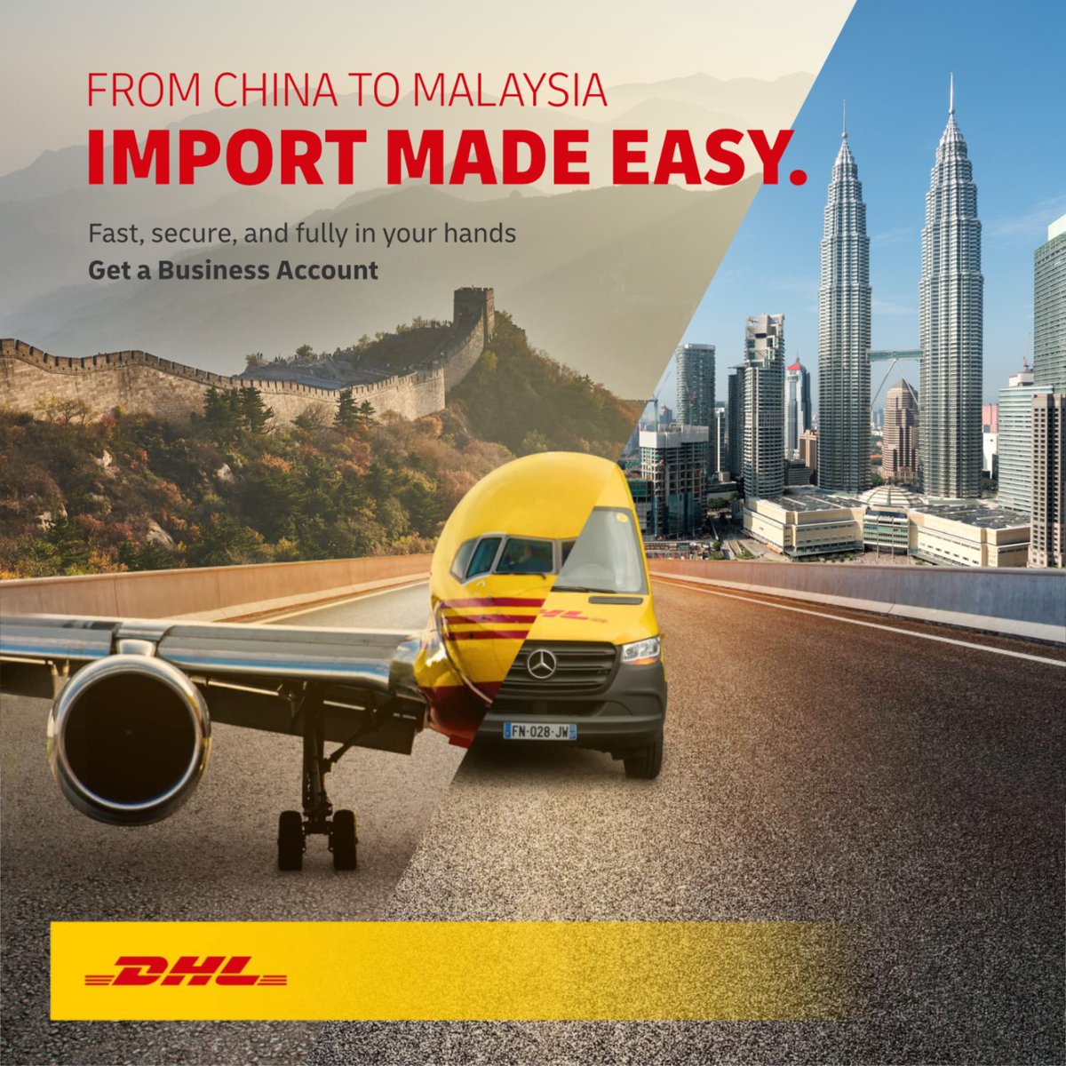 Running an online store or sourcing parts from China? 🚀

We know your imports can’t afford hidden costs, or customs hiccups.

With DHL Express, your shipments move fast and land in Malaysia with certainty every time.

Sign up for DHL Express business: dhl.com/discover/en-my…