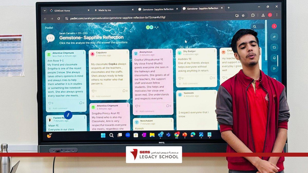 Your true character shows in how you treat people when no one is looking.
Our students from Secondary reflected on the value of respect, fairness, and dignity,  as they explored what true character means!
#GEMSLeadershipGemstones #GEMSLegacySchool #GEMSEducation #KHDA
