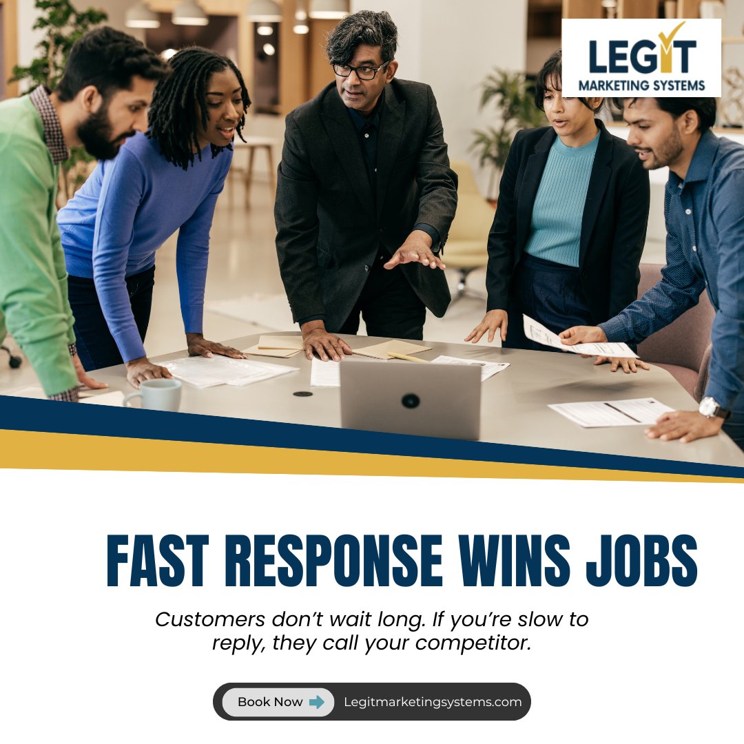 LegitMSystems's tweet image. Our Automated SMS Lead Follow-Up:
✅ Texts back instantly when a quote request comes in
✅ Reassures customers their message was received
✅ Keeps them engaged until you follow up

👉 DM us “SMS FOLLOW-UP” to claim your setup today.

🔗 legitmarketingsystems.com
