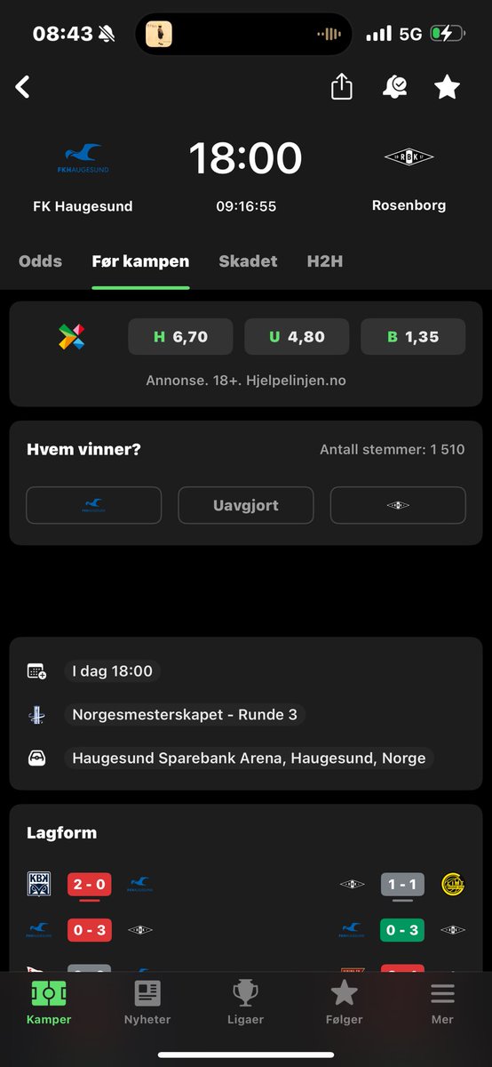 Om du skulle ha en indre konflikt om du skal se cupen idag, så fortvil ikke. Ingen som ver hvor den blir sendt uansett. Se heller ligacupen i England sier VG.