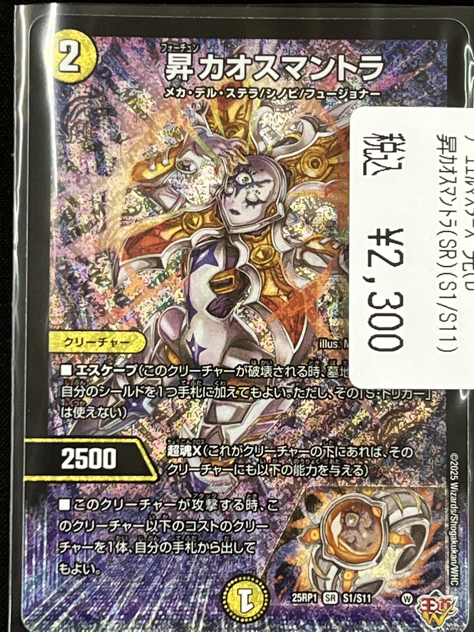 [デュエマ昇カオスマントラ デュエマ】 昇カオスマントラ DM25RP1/SR の通販 - カーナベル