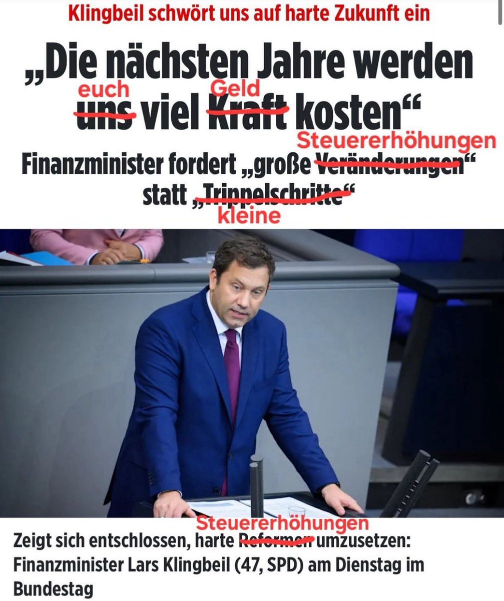 Klingbeil will die erfolgreiche #SPD Politik seines Genossen Olaf Scholz fortsetzen.