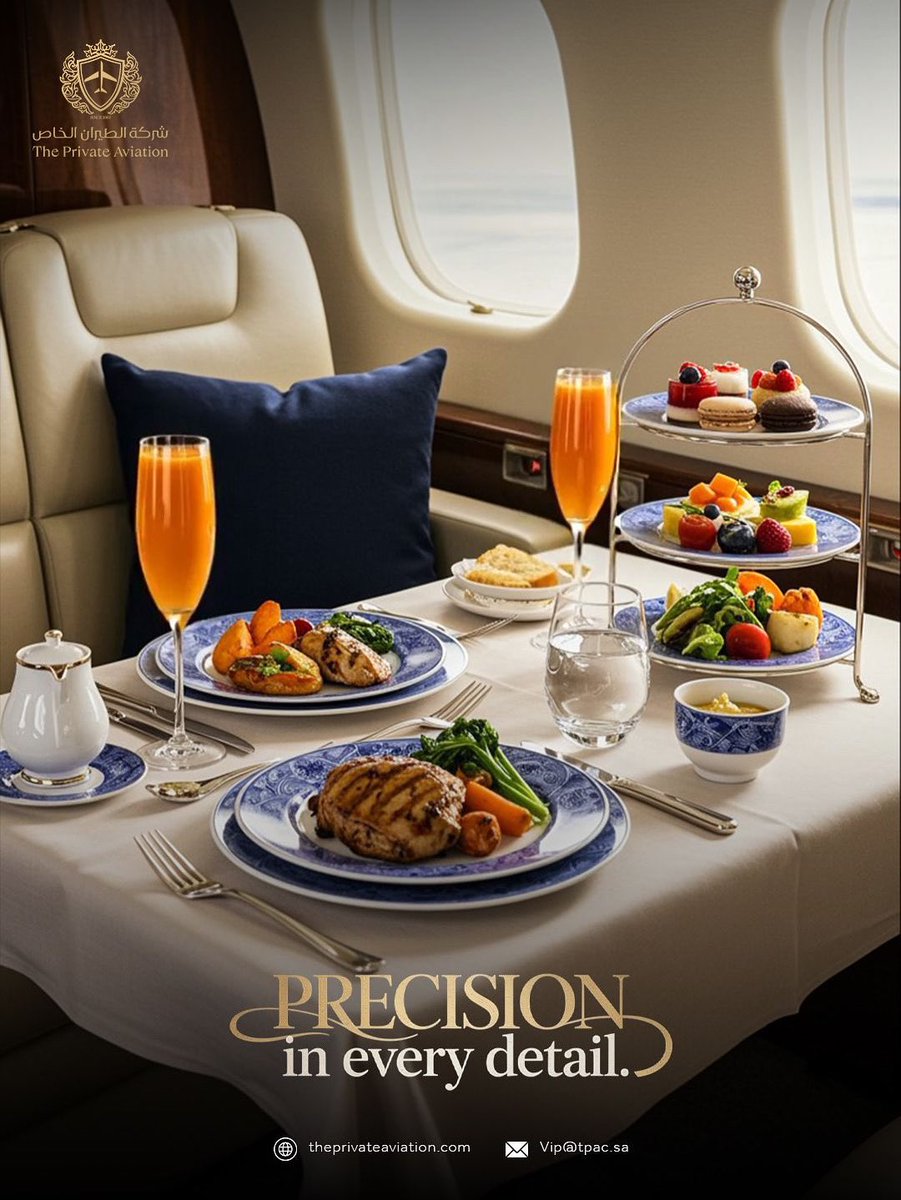 TPACglobal's tweet image. Private aviation isn't about excess. It's about precision. And we excel at both.

#TAC #SaudiAviation
#LuxuryDefined