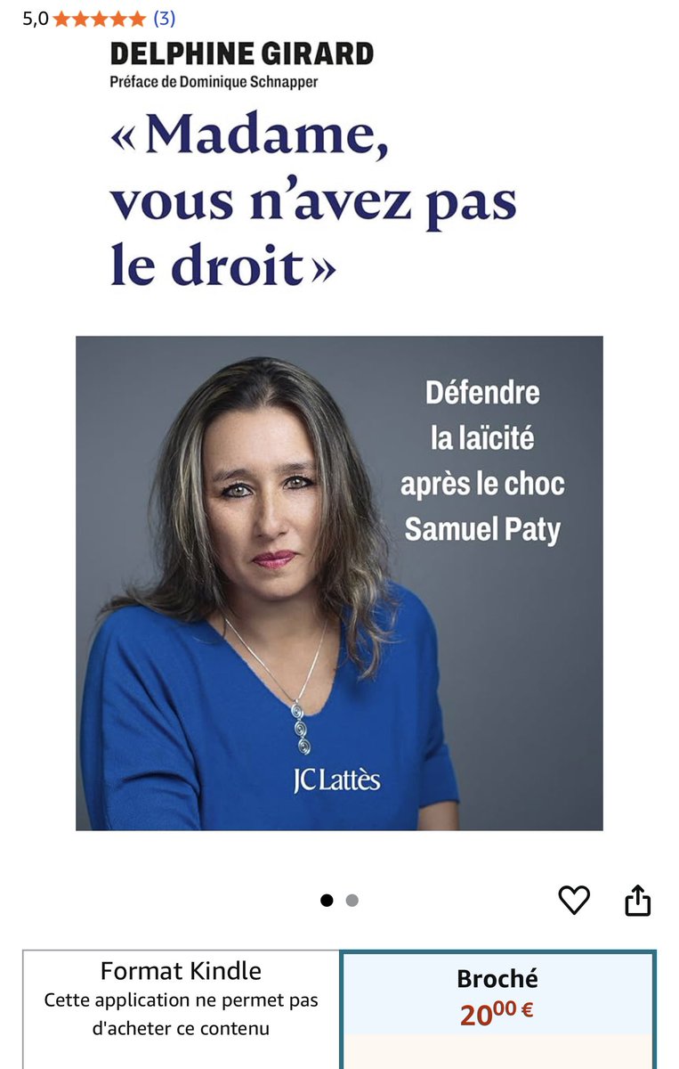 Delphine Girard est une professeur impeccable. Son livre « Madame, vous n’avez pas le droit » nous montre que c’est aussi un auteur indispensable.
A lire d’urgence à l’approche du
16 octobre: ce sera les 5 ans de la mort de Samuel Paty. Qu’en avons-nous fait ?
