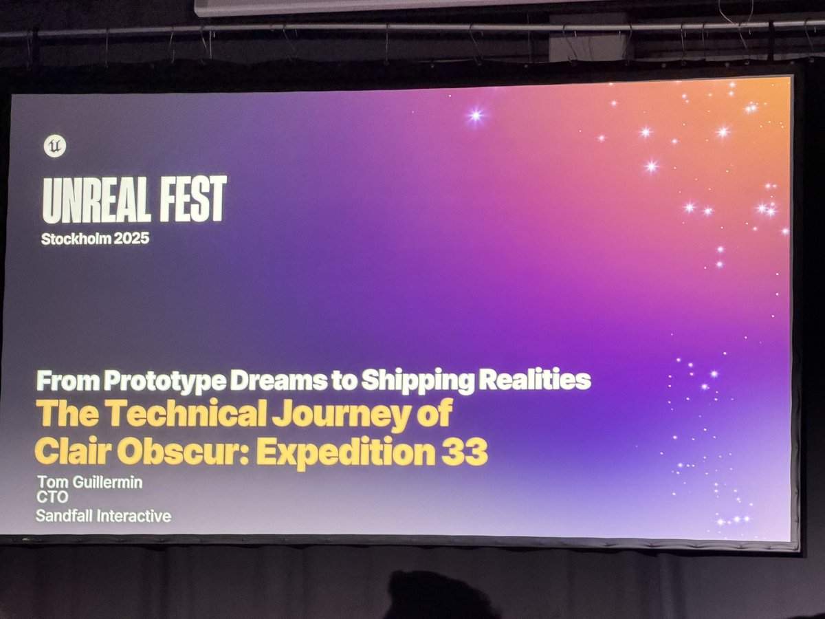 MathieuGamedev's tweet image. Unreal Fest day 2: on commence par un talk qui s’annonce trèeees intéressant 🔥
#gamedev #unrealFestStockholm #unrealengine