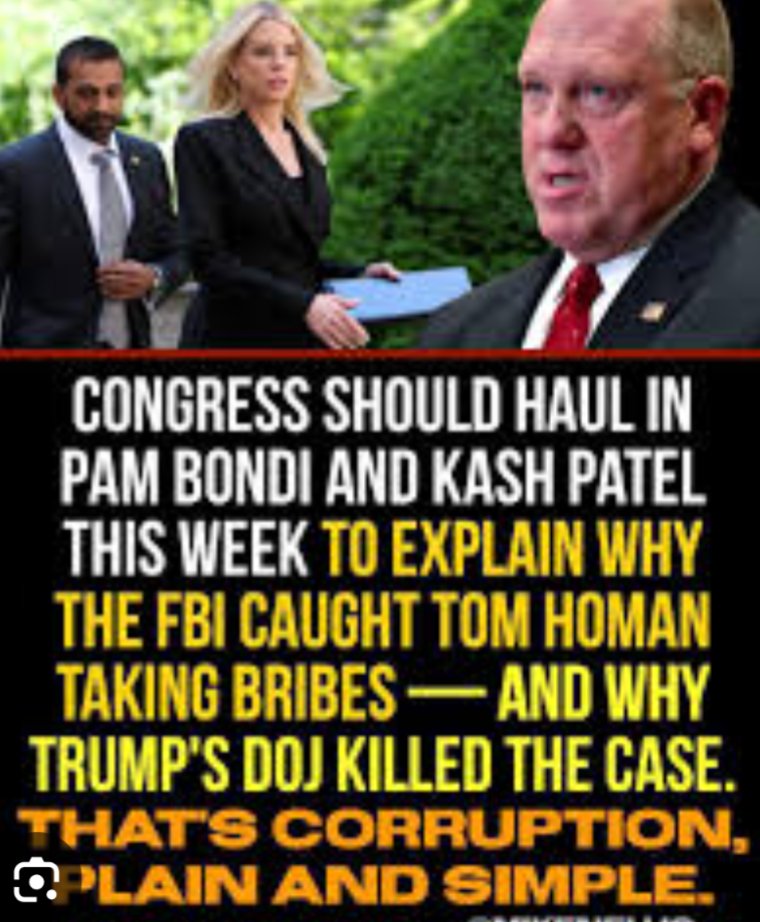 Release the Homan Bribe tape. Release the Epstein files.