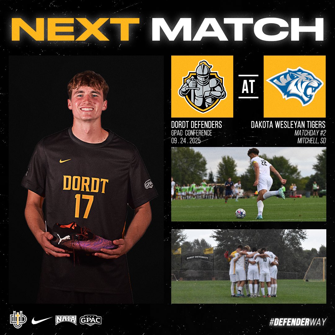 South Dakota awaits 🔜

🗓️ 09/24/2025
🆚 Dakota Wesleyan (A)
🏟️ Pepsi-Cola Soccer Complex
⏰ 5:00 PM (CDT)

#DefenderWay