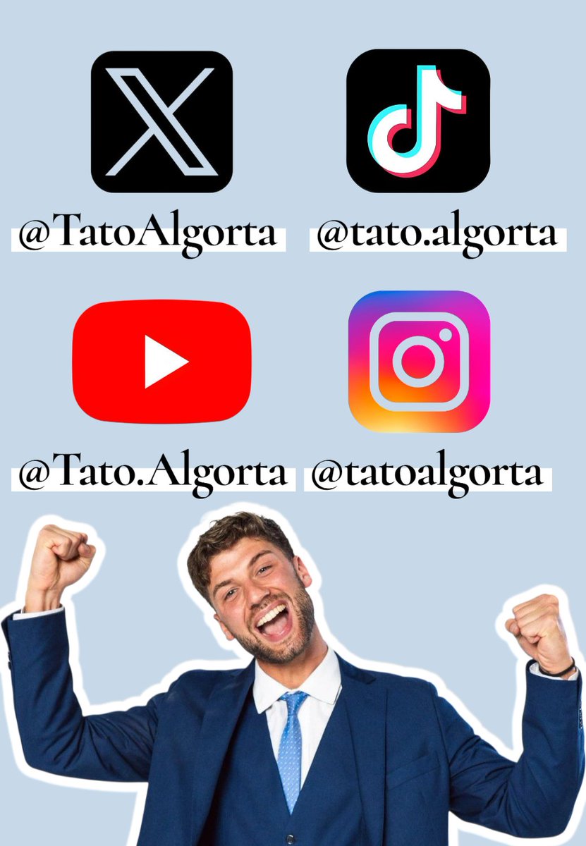 Redes sociales oficiales de <a href="/TatoAlgorta/">Tato</a> #OnlyTato