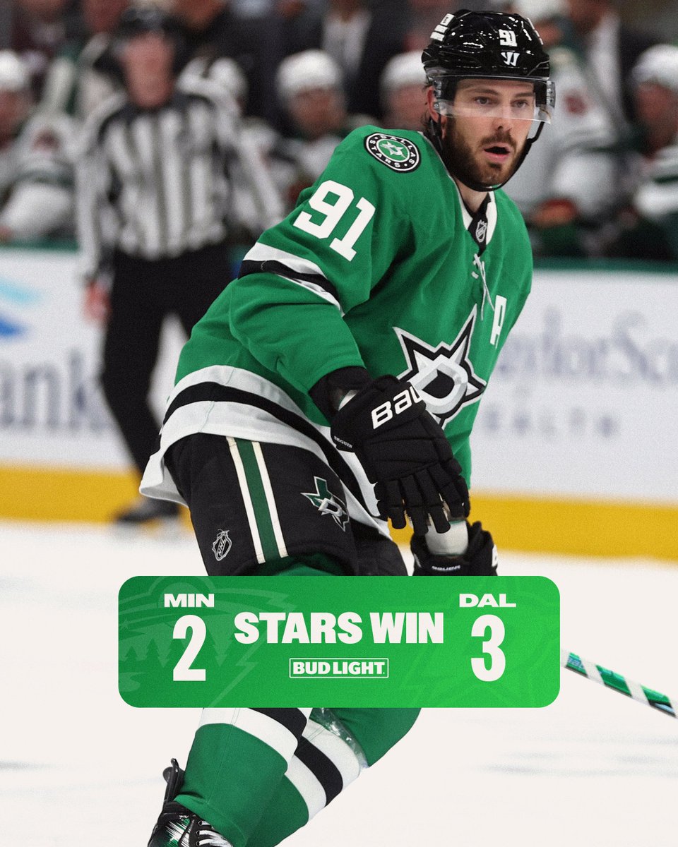 Who else but #91? 

STARS WIN!

<a href="/budlight/">Bud Light</a> | #TexasHockey