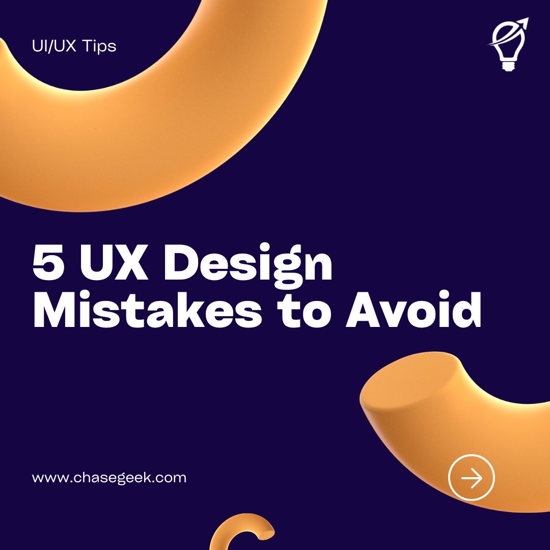 chasegeek's tweet image. Is your product frustrating to use? 😩
Don’t make these common UX design mistakes that frustrate users and hurt your business.
Ready to build an interface that users will love? Book a FREE demo to discuss your project!
#UXDesign #WebDesign #UXUI #UserExperience #DesignTips