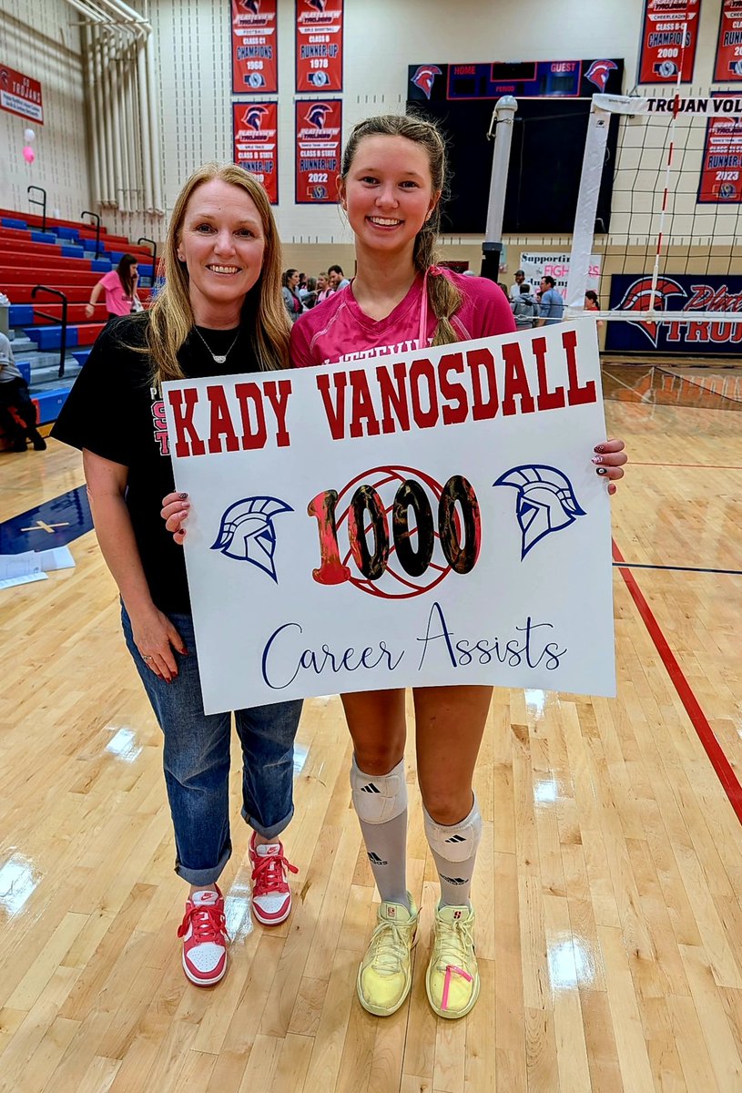 PlatteviewVB's tweet photo. Congrats to sophomore @KadyVanosdall3 for setting her 1000th career assist tonight!!
#ALLIN
@Trojans_of_PHS https://t.co/JEisAIAawi