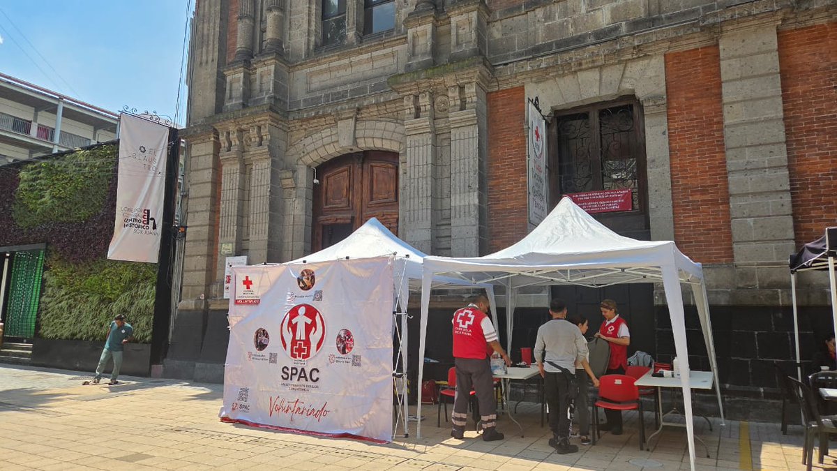 01.09.25  9 voluntarios de la <a href="/CrmVol/">Voluntarios en Accion</a> llevaron a cabo la actividad de SPAC, beneficiando a 38 personas, afuera del #MuseodelaCruzRojaMexicana. #voluntarios #comunidad <a href="/CICR_DRMX/">CICR México y América Central</a> <a href="/IFRC_es/">IFRC Americas</a>