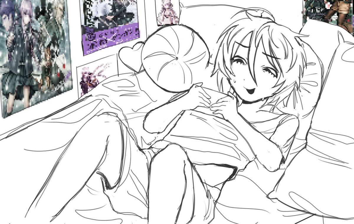 kdenmwff's tweet image. some kagehara art bc danganronpa is getting popular again lel #danganronpa #kagehara #pregameshuichi #pregame #kagebon #drv3 #art #artist