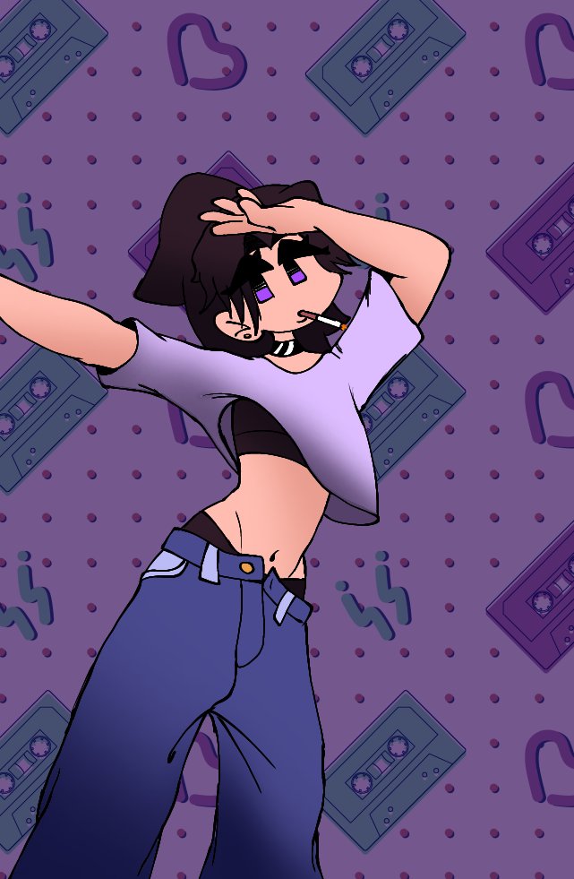 Starlight2515's tweet image. #cg #cassettegirl #posepractice #fnfcg #cgfnf #cassettegirlfnf testing put hair styles too