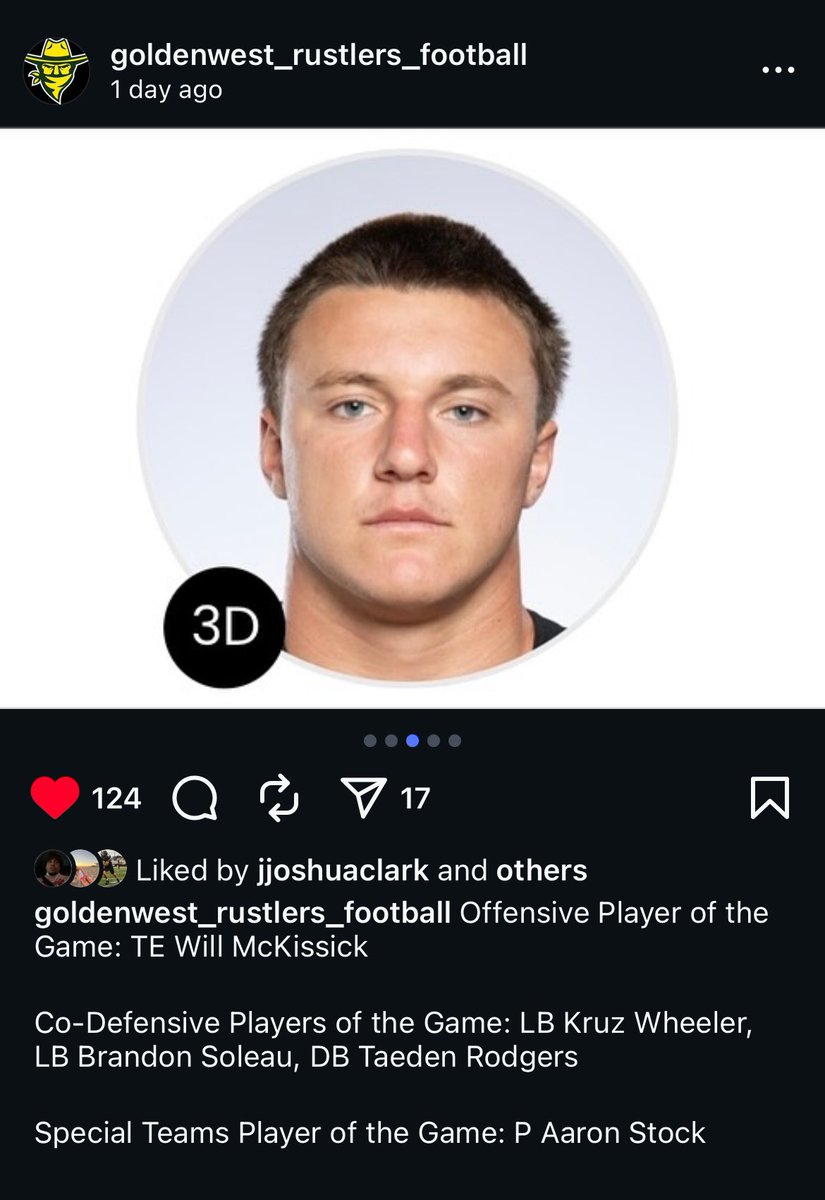 Thankful for Defensive Player of the game against Bakersfield last Saturday.