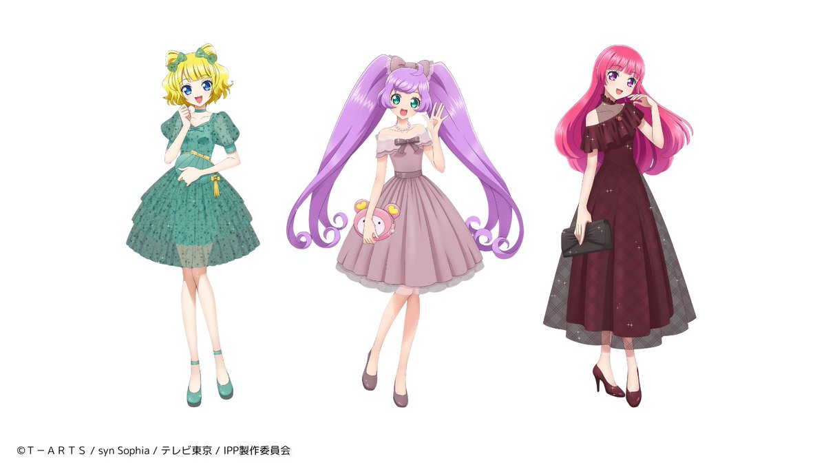 💜らぁら・みれぃ・そふぃ💜 ちょっぴり大人なドレス姿でカフェに降臨