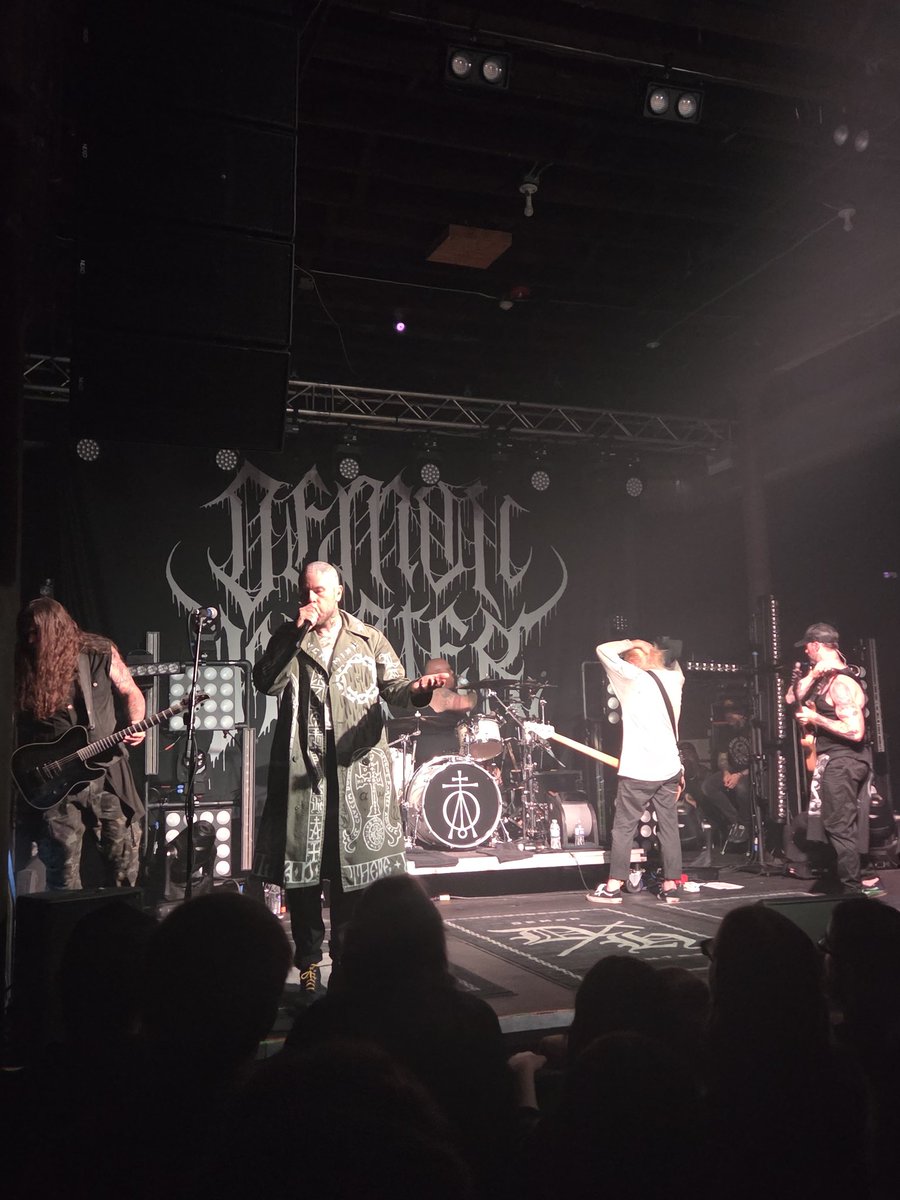 Demon Hunter at Woolys in Des Moines, Iowa! This has been one amazing, emotional night for me. I've been in tears with each song playing.  Such an amazing show it has been! <a href="/demonhunterband/">Demon Hunter</a>