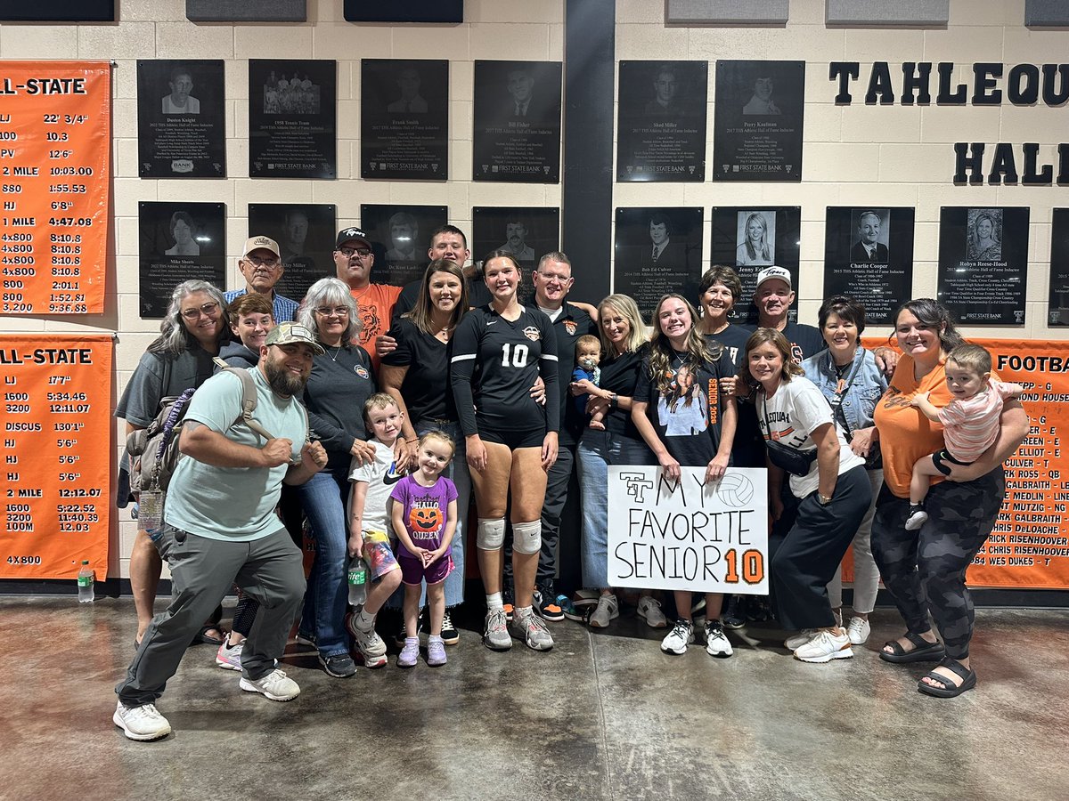 Tahlequah Volleyball Senior Night is in the books. <a href="/LStephens2026/">Lauren Stephens</a> and her Lady Tiger teammates got the W. Time please slow down.