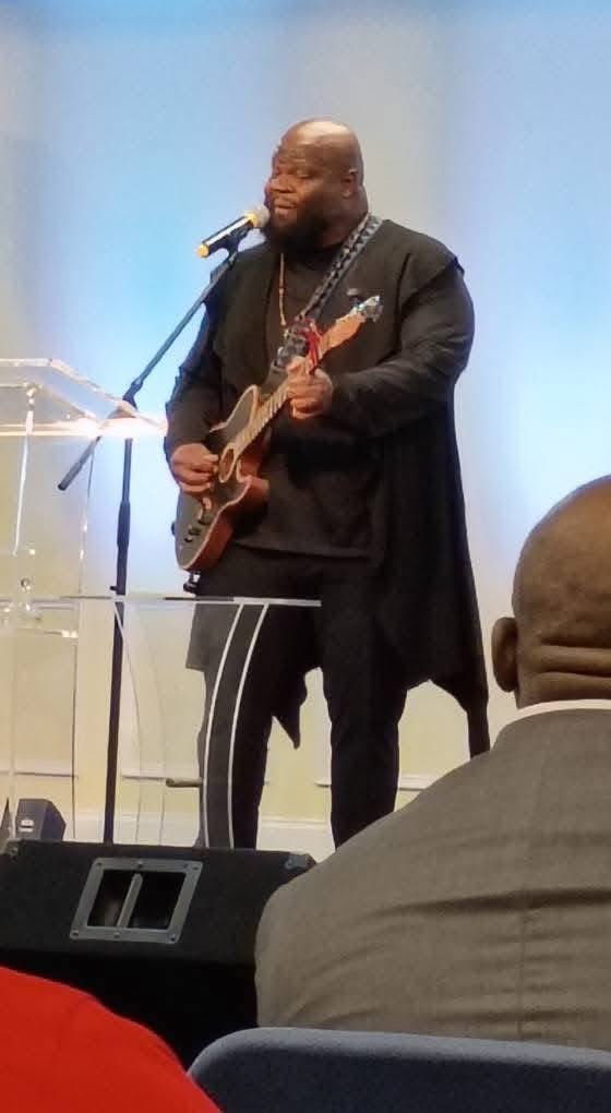 CFamC's tweet image. CFC celebrated Bishop Wilson's birthday today. We pray he has a day of peace, joy, and celebration on Wednesday. Happy Birthday Bishop! We were blessed by the powerful  music ministry of Leon Timbo.🙌🏾 Photo Credit: Chapri Graham