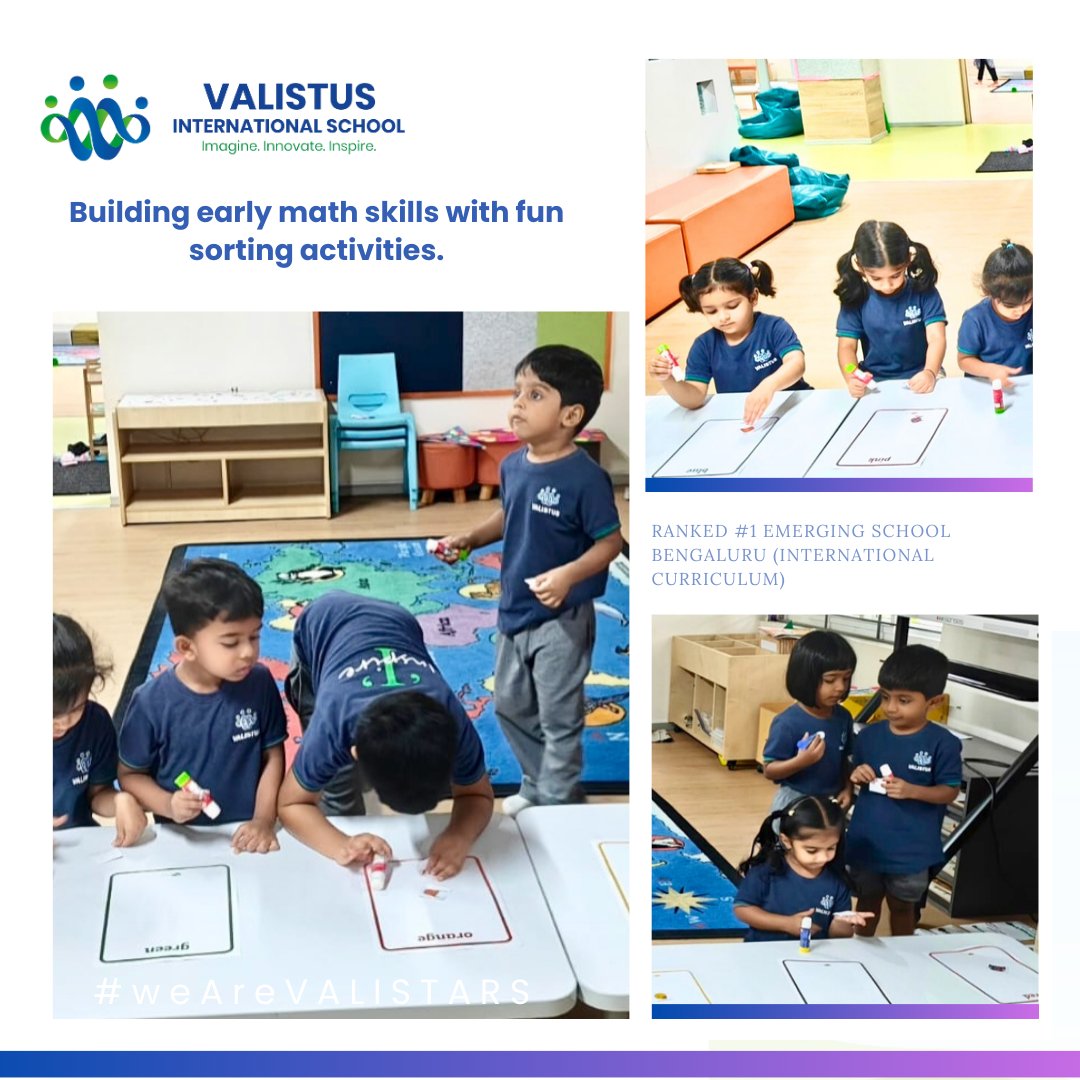 valistusschool's tweet image. Early Years 2 learners explored colours &amp;amp; shapes through a fun hands-on math activity . They practiced sorting, categorization &amp;amp; spatial awareness while building confidence! It was wonderful to see their excitement and curiosity in action.  #EarlyYearsLearning #HandsOnMath