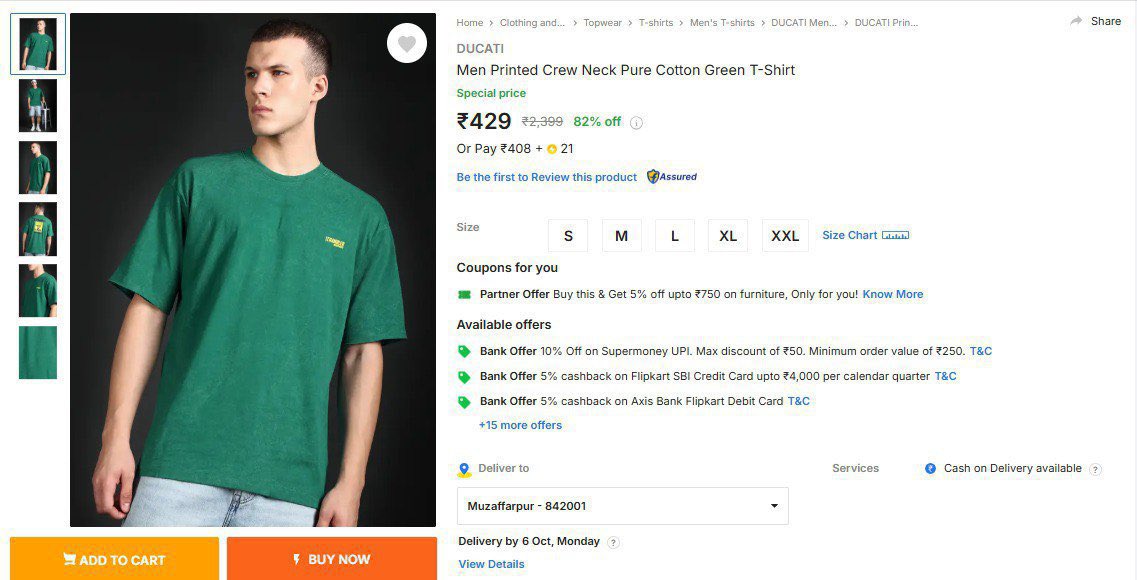 tech_flames's tweet image. 👕 Ducati Men’s Pure Cotton T-Shirt @ Just ₹429! 🏍️

• ✅ Premium Pure Cotton Fabric
• 🎨 Stylish Green with Printed Design
• 👌 Crew Neck for Casual Comfort
• 🏍️ Official Ducati Vibes

💰 Price: ₹429
👉 Link: share.haulpack.com/PiMArY

#DucatiStyle #MensFashion #LootDeal