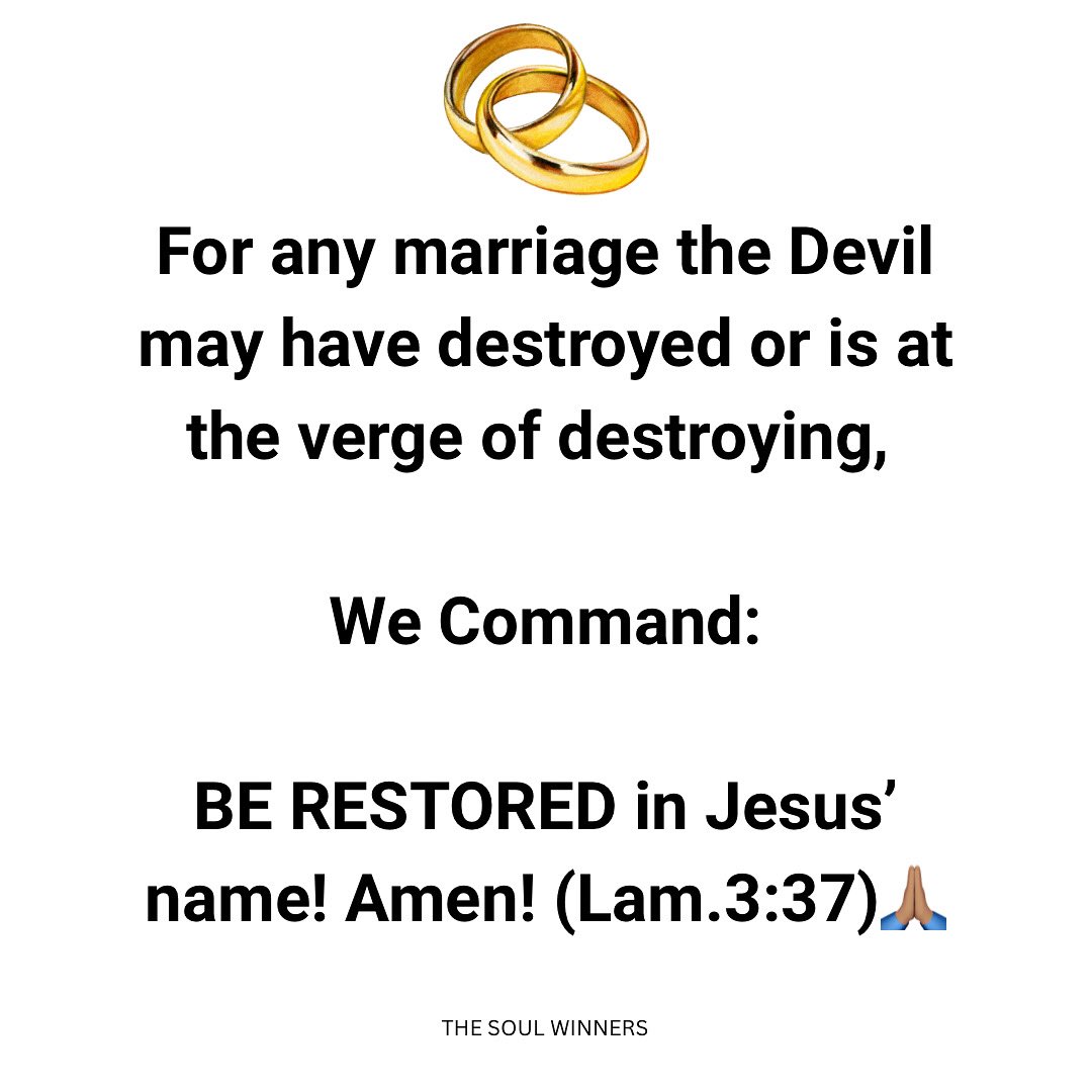 _thesoulwinners's tweet image. Please take a moment to Pray for marriages all over the world. God is doing something🌍
#marriage