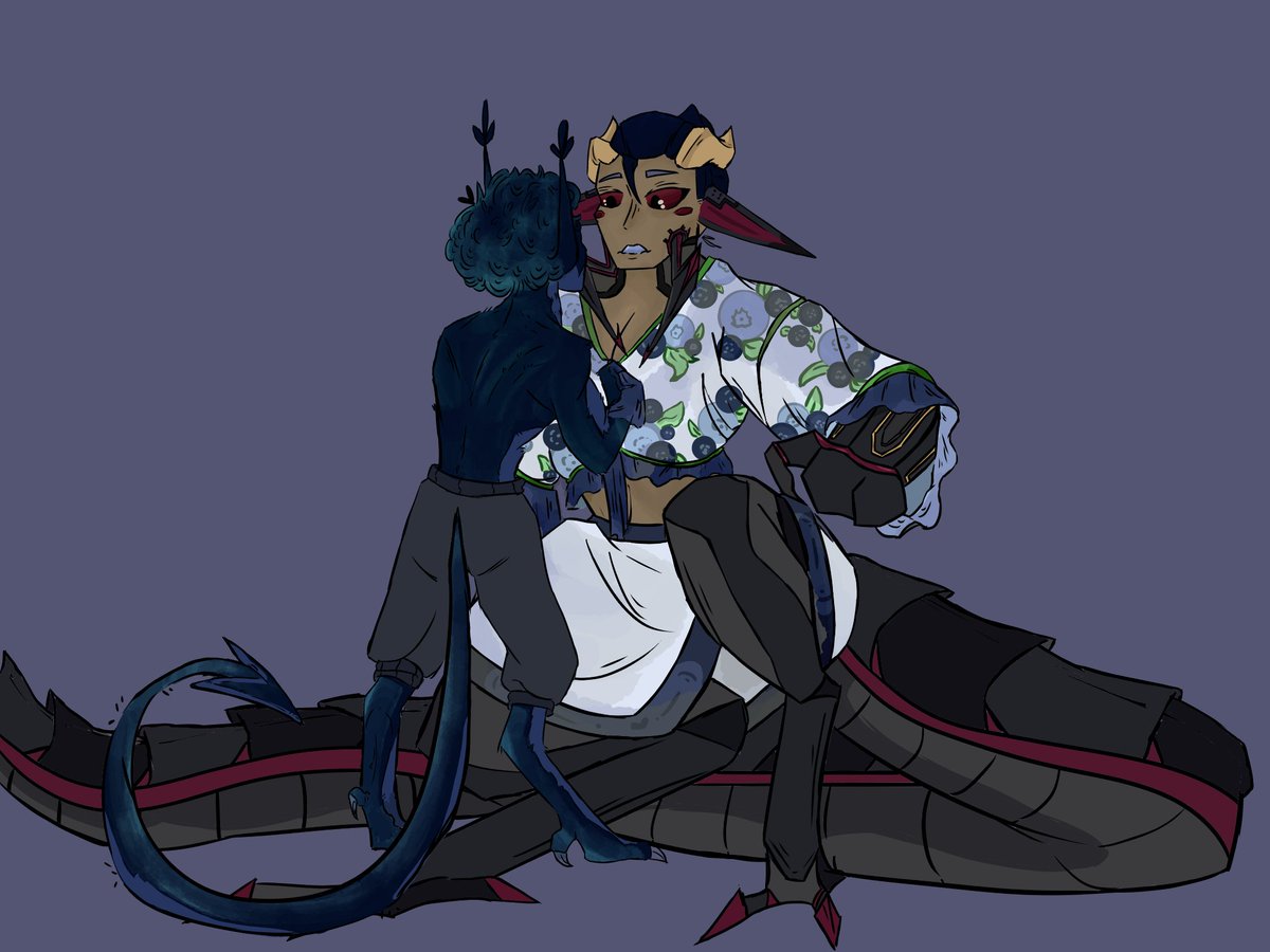 made a doodle of kurt getting a up close and personal look at his wifes new haircut