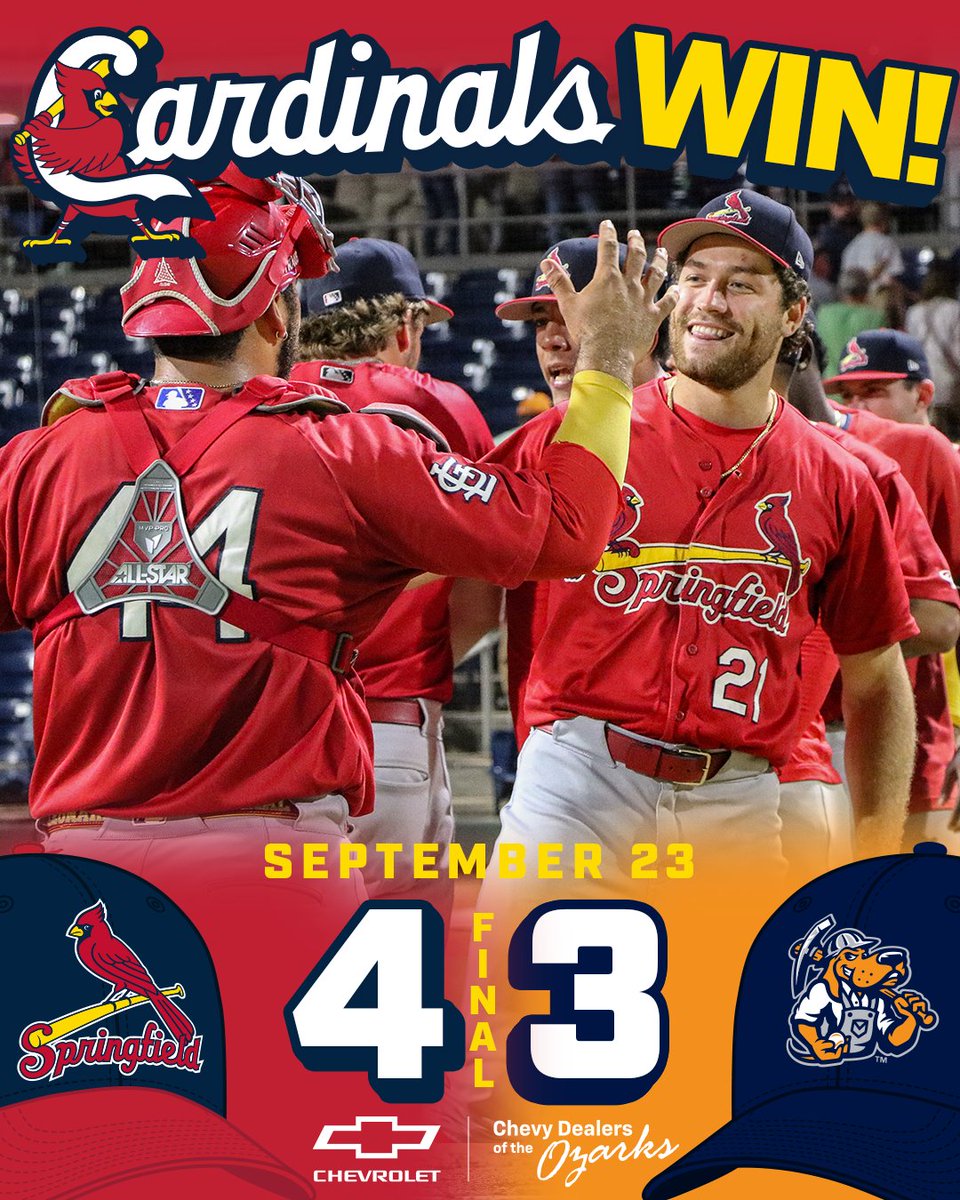 Springfield pushes the 2025 season to the absolute limit thanks to a 4-3 win in game two of the Texas League Championship. The Cardinals and RockHounds will play a winner-take-all game three for the crown Wednesday night.