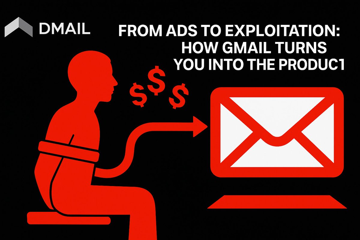Gmail’s “free” model was never free.
You aren’t the customer — you’re the product.

Ads. Tracking. Exploitation.
It’s how Google built a trillion-dollar empire.

<a href="/Dmailofficial/">DMAIL.AI</a> flips the model:
✔️ No ads
✔️ User-owned identity
✔️ Mail-to-Earn economy

Read more: