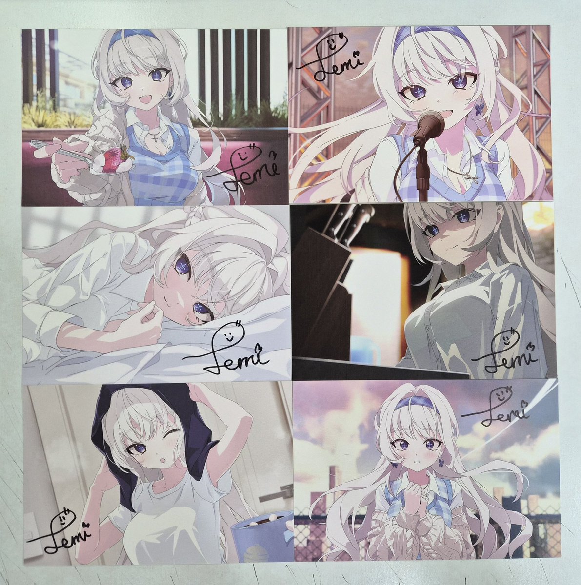 엽서 진짜 너무너무너무 예뻐요!!
이게 엽서 6개가 다 오는건줄 몰랐는데
갑자기 친필사인이 6개나 생기니 뭔가 실감이 안나네요 ㅋㅋㅋ
아직도 당첨된게 꿈 같아요 ㅋㅋ
액자든 뭐든 사서 소중히 전시해야겠어요 감사합니다!!
테리님 완사란해요~