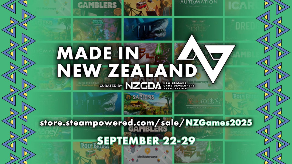 Rollick N' Roll joins some great titles in the "Made in NZ" event on Steam.  

33% off DREDGE complete! 90% off Poly Bridge!😮