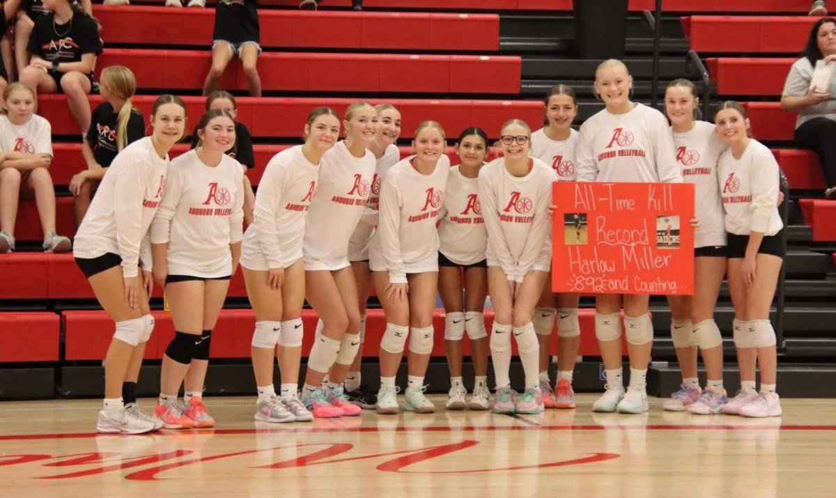 Congrats to Harlow Miller—Audubon’s new career kill leader with 892 and counting!