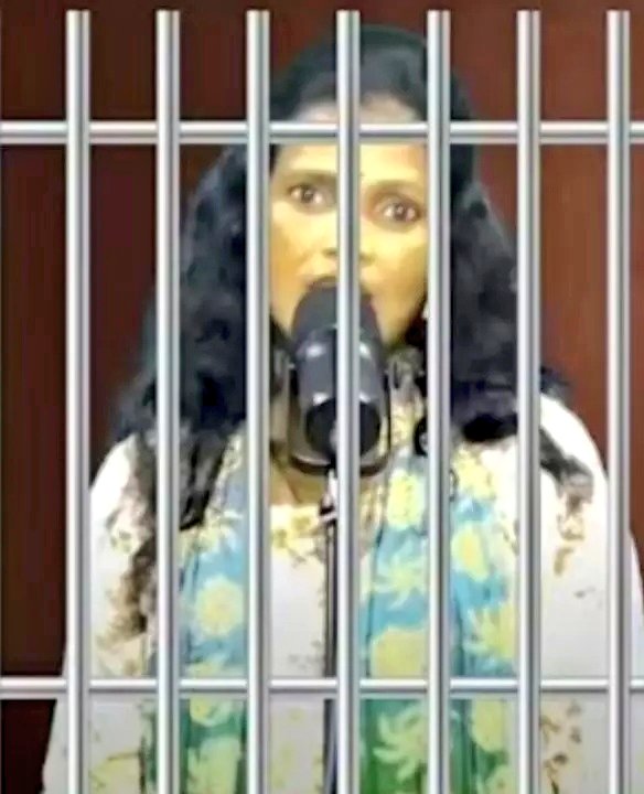 NewsExpo_'s tweet photo. 🚨 After seven FIRs Mirzapur police arrested Saroj Sargam for abusing Goddess Durga. Her husband was also charged with making &amp; distributing the video.

FIRs have also been filed in other states, with further action expected soon. https://t.co/xgISXpkHps