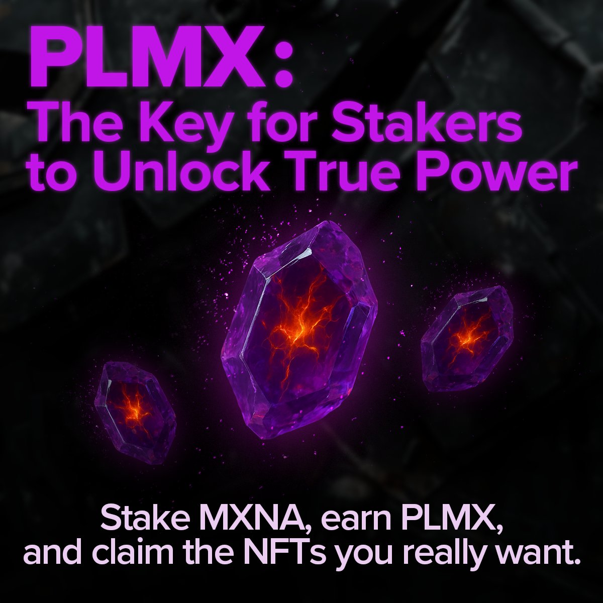 DarkMachineWeb3's tweet image. 💠 Get an Edge in NFTs with PLMX💠
 
Stake your MXNA and earn PLMX — a special, unlisted utility token.
PLMX is distributed periodically based on your staked amount and annual yield.
It serves as an exclusive ERC-20 intermediary token for trading NFTs within Dark Machine.💎
 
All…