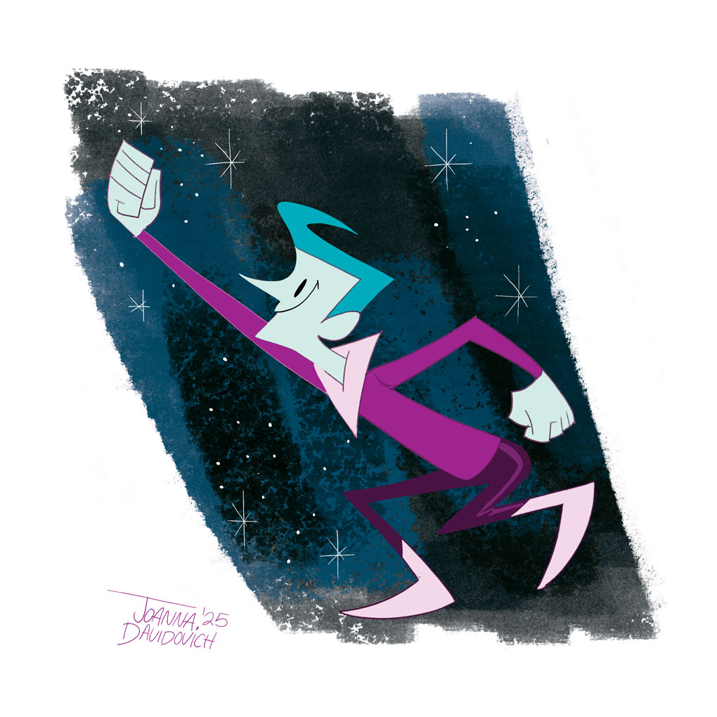 JoTheZette's tweet photo. Just a random space dude to end the night.

#latenightdrawing #characterart #spaceman #retrofuture #midcenturydesign https://t.co/VoPnp4SFXm