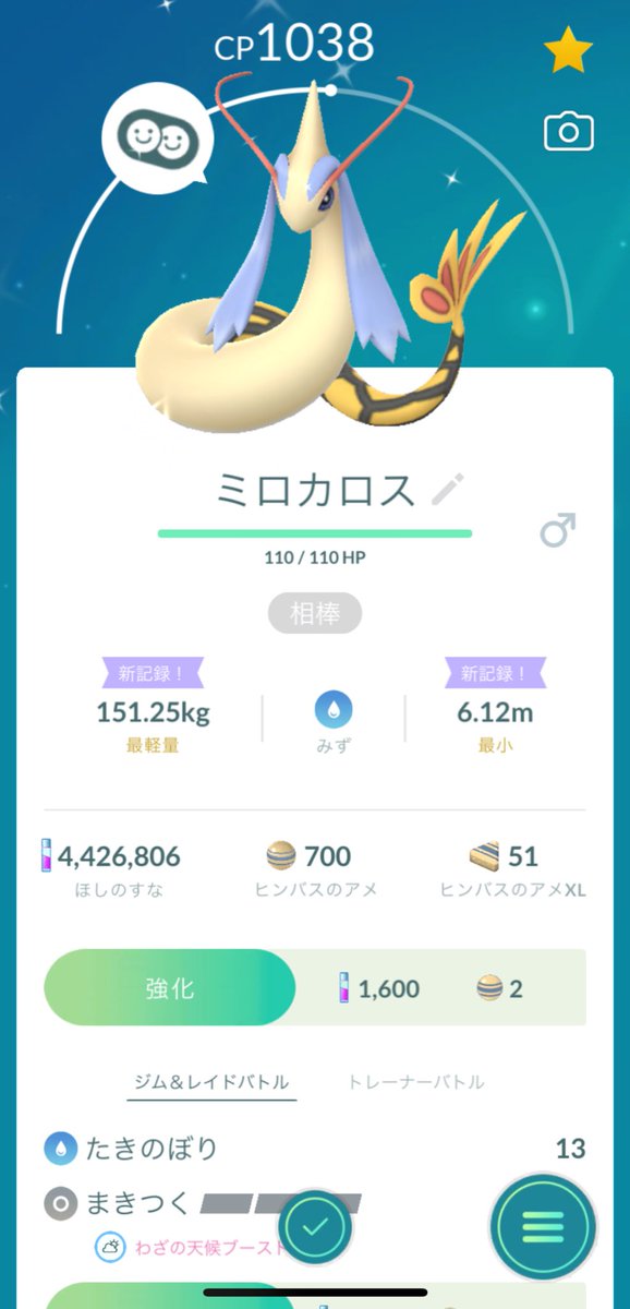 細々とポケ活しております🤳⚡️
2ヶ月かけてやっっっと進化できた😭！
念願の色違いミロカロス！可愛い！大好き！💗