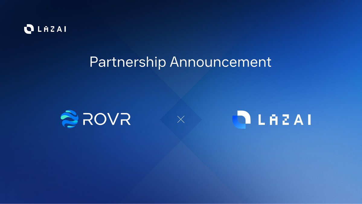 LazAI (@lazainetwork) on Twitter photo LazAI is partnering with <a href="/ROVR_Network/">ROVR🌐|Data-Driven Planet</a> to bring real-world road data on-chain.
ROVR turns everyday vehicles into 3D mappers of streets, traffic, and environments, while LazAI packages that data as verifiable DATs.
This means contributors get rewarded, builders and AI agents LazAI is partnering with <a href="/ROVR_Network/">ROVR🌐|Data-Driven Planet</a> to bring real-world road data on-chain.
ROVR turns everyday vehicles into 3D mappers of streets, traffic, and environments, while LazAI packages that data as verifiable DATs.
This means contributors get rewarded, builders and AI agents