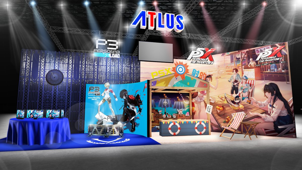 東京ゲームショウ2025 では、ベルベットルームをモチーフにしたブース