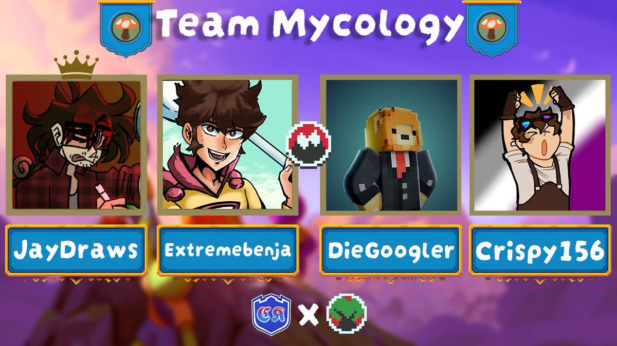 Creators Kingdom (@ckservers) on Twitter photo 🏔️Announcing Team Mycology🏔️
<a href="/JayOrSomething/">JayDraws 🔜 TC SAN DIEGO</a> <a href="/extremebenja/">Benja</a> <a href="/DieGooglerMC/">DieGoogler - COMISSIONS OPEN!</a> <a href="/Crisp156/">Crisp156</a>
Catch them live this Sunday, Sept 28th at 1PM EST as they race to the PEAK! 🏔️Announcing Team Mycology🏔️
<a href="/JayOrSomething/">JayDraws 🔜 TC SAN DIEGO</a> <a href="/extremebenja/">Benja</a> <a href="/DieGooglerMC/">DieGoogler - COMISSIONS OPEN!</a> <a href="/Crisp156/">Crisp156</a>
Catch them live this Sunday, Sept 28th at 1PM EST as they race to the PEAK!