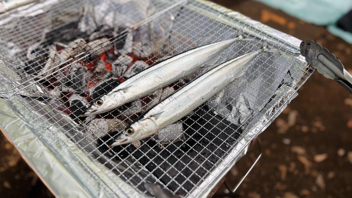 友人とサンマを焼いてビールを飲む。それだけの日。