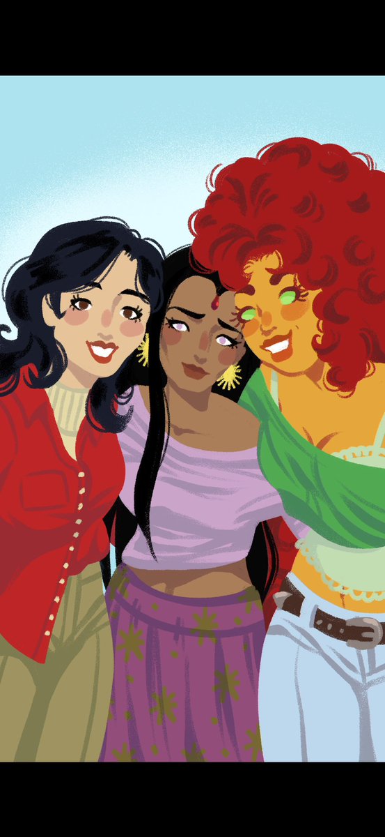 New teen titans girlies! 💕 love them ✨ #teentitans #raven #starfire #wondergirl #koriandr #donnatroy #rachelroth