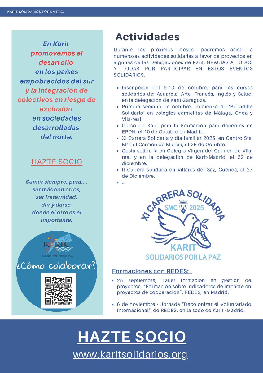 📰✨ Ya está disponible el nuevo Boletín KARIT nº37
🤝 Solidaridad, 🌍 proyectos, 📚 educación y mucha esperanza. Descúbrelo y súmate al cambio 💙 <a href="/Karitsolidarios/">Karit Solidarios</a> 
#Solidaridad #Educación #ODS #KaritSolidarios #SMCMurcia